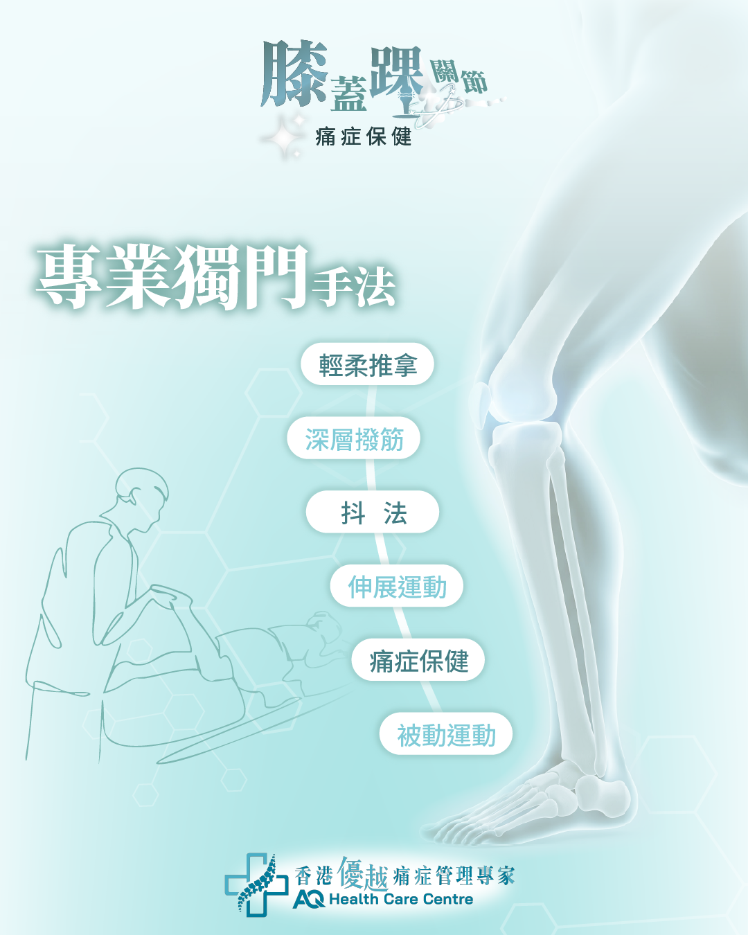 膝蓋踝關節 - 痛症保健護理 (只限新客優惠)